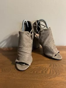 Call It Spring High Heel Sandals Brown Tan Shoes Women’s Size 8 - Picture 1 of 6