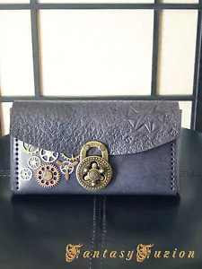 Steampunk Adventurer Compass Rose Carved Leather Belt Pouch Case IPhone 8+ - Bild 1 von 3