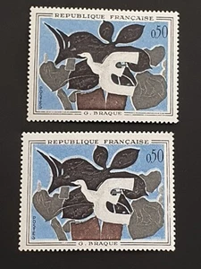 FRANKREICH 1961 Nr. 1319- "1319a" mit weißem Yvert-Rand 2023 "30€" postfrisch ** (selten) - Bild 1 von 1