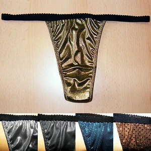 String Tanga Slip - glitzernd / glänzend - Gr. 38 40 42 - Picture 1 of 11