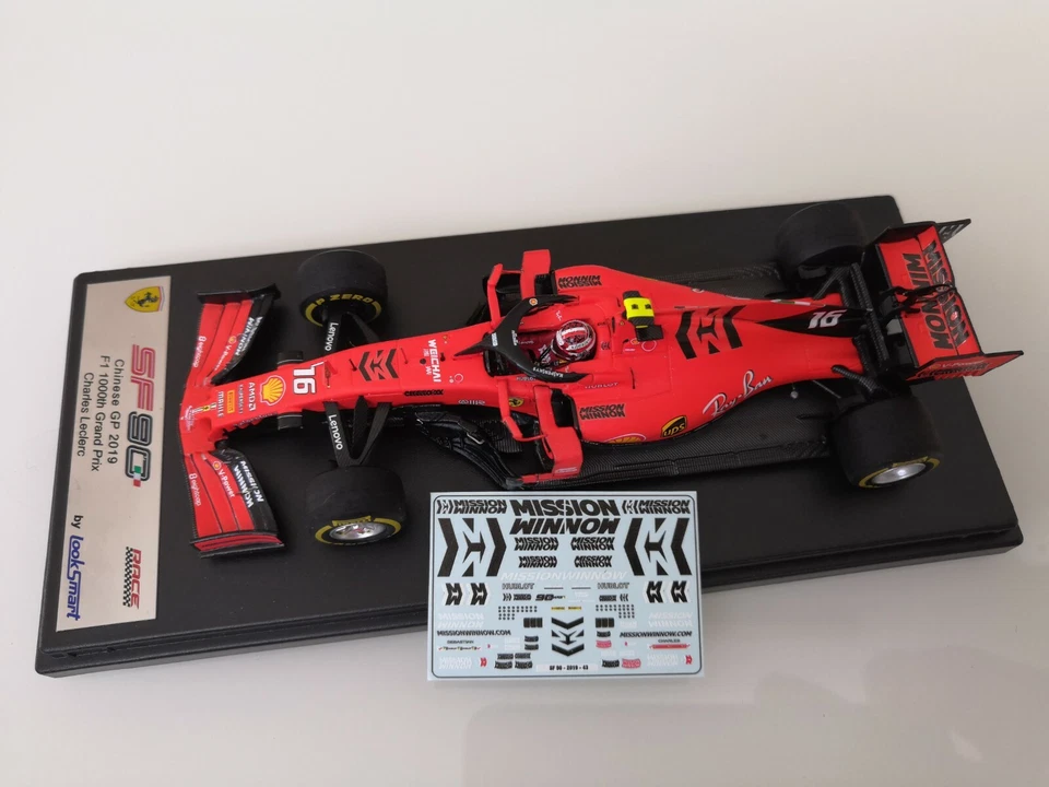 Ferrari SF90 Vettel / Leclerc " Mission Win Now Decals " 2019 1/43 - Bild 1 von 1
