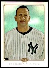 2010 Topps Chrome 206 Refractors Alex Rodriguez 471/499 New York Yankees #TC20