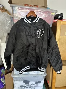 Holloway Vintage Black Bomber Jacket Jay-Z Clothing Brand 4:44 tour New Size L - Picture 1 of 9
