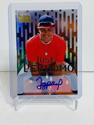 2022 Skybox Metal Universe Champions Skybox Premium AUTO #S44 Jose Perdomo - Image 1 of 2