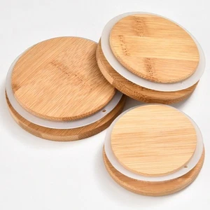 1PC Bamboo Round Canning Lid Natural Durable Replacement Diameter 6CM To 11CM - Picture 1 of 12