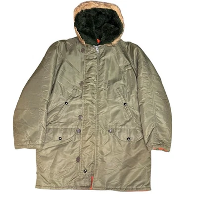 Винтажный военный летающий мех парка N3-B куртка стиль - Изображение 1 из 4