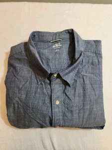 Izod Saltwater Shirt Mens 3XLT 3XL Tall Blue Long Sleeve Big Preppy Beach Summer - Picture 1 of 10
