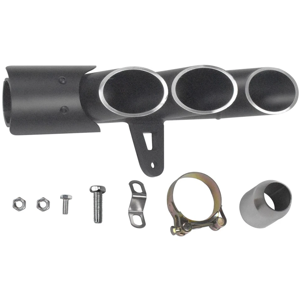 38mm -51mm Three Outlet Motorcycle Exhaust Muffler Tail Pipe Fit Yamaha YZF-R6 - Image 1 of 4