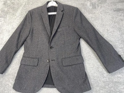 Gap Blazer Jacket Mens Small Gray Black Thomas Wool Herringbone Sportcoat Lined - Image 1 of 4