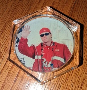 Dale Earnhardt Jr. Vintage Coaster NASCAR Racing Auto Budweiser DEI Cup Holder - Picture 1 of 2