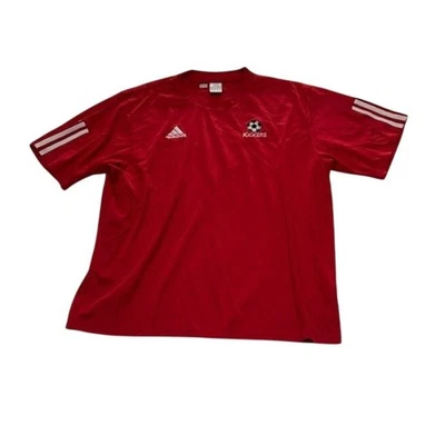 Camiseta deportiva de fútbol de entrenamiento Adidas Kicker #15 manga corta roja/blanca para hombre talla XL Foto 1 de 4