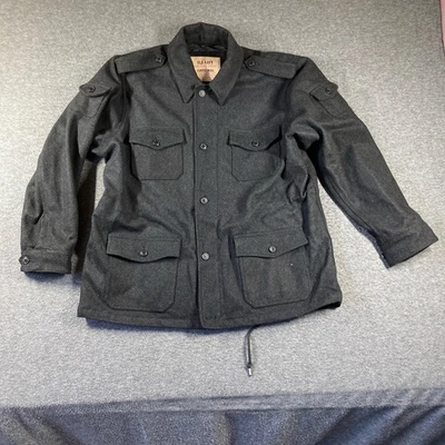 Y2K OLD NAVY Classic Wool Nylon Field Jacket Mens XL Charcoal Gray - Image 1 of 4