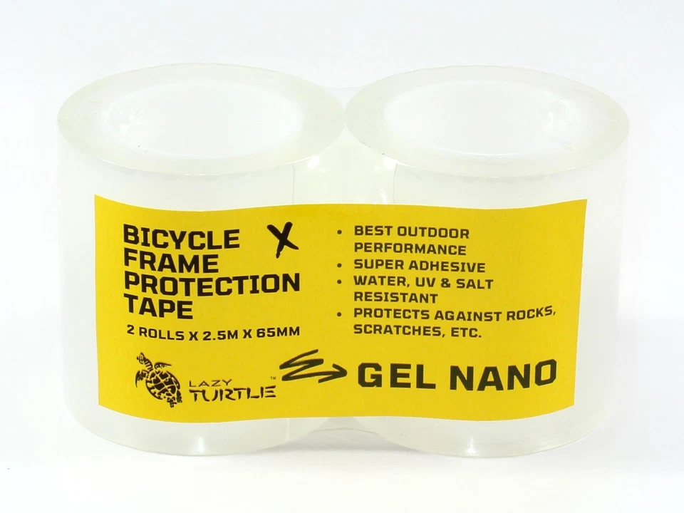 Bike / Bicycle Frame Protection Tape - 2 Rolls x 2.5m x 65mm | Helicopter Tape - image 1 of 3