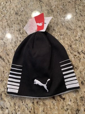 PUMA - Gorro reversible Liga para hombre talla única, negro Puma  Foto 1 de 4