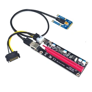 Externe PCI-E Diskrete Grafikkarte Mini PCI-E Anschluss an 16X Adapter Card a - Bild 1 von 8