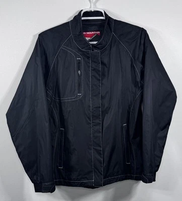 Sun Mountain Outerwear Golf Rain Jacket Black Women’s Size Medium M Pockets Zip - Image 1 of 4