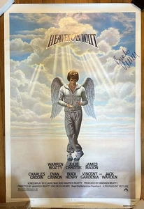 Póster original de la película Heaven Can Wait 1978 41" x 27" firmado - Imagen 1 de 2