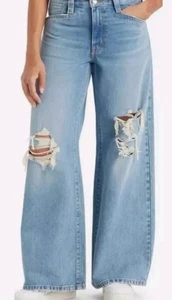 Jeans holgados de pierna ancha Levi's '94 talla 30x31 azul denim desgastado sueltos nuevos con etiqueta - Imagen 1 de 4