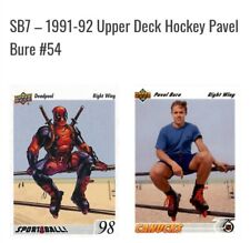 2019 UD Marvel DEADPOOL Sport Ball #7 Parody 1991 Upper Deck 54 Pavel Bure PSA 8