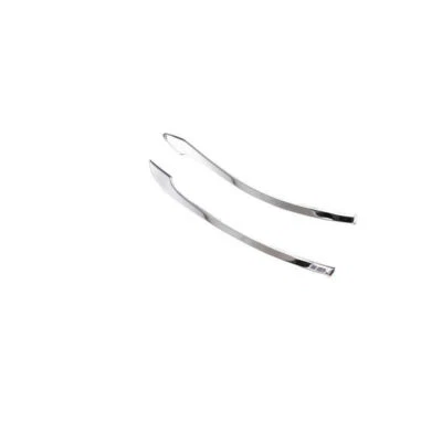 Silver Steel Exterior Rear View Mirror Strip Trim Fit For Benz EQE EQS 2022-2023 - Imagem 1 de 4