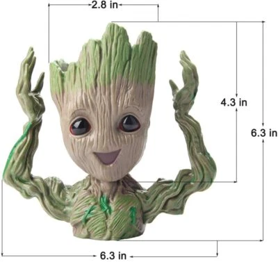Maceta Baby Groot Planta Árbol Suculenta Maceta Guardianes Galaxia Foto 1 de 3