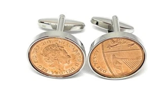 Premium 2017 8th Bronze Wedding Anniversary cufflinks HT - Gift Box Supplied - Picture 1 of 2