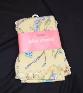 Neu mit Etikett Gymboree BON JOUR PROVENCE gelbe Strick-Fahrradshorts mit Blumenmuster Gr. 6 - Bild 1 von 2
