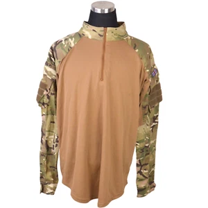 Camicia da combattimento esercito britannico UBACS L MTP mimetica beige clima caldo zip imbottita - Foto 1 di 17