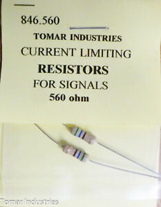 Tomar Industries #846.560 Current Limiting Resistors for: Signals (560 ohm) 
