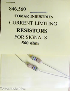 Tomar Industries #846.560 Current Limiting Resistors for: Signals (560 ohm) - Picture 1 of 1