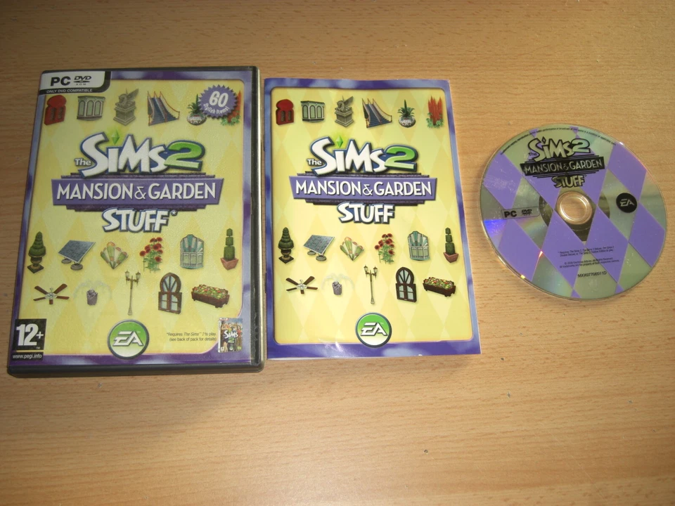 The Sims 2 MANSION & GARDEN STUFF Add-on Expansion Pack Pc Cd Rom SIMS2 - Image 1 of 1