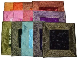 Kissenbezug Kissenhülle Samt Brokat Asiatisch Indisch Orientalisch Bezug Kissen - Bild 1 von 25