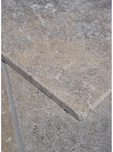 ASH TUMBLED TRAVERTINE 610 x 406 x 12mm FLOOR & WALL TILE TILES £59.99 PER SQM - Picture 1 of 2