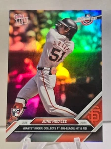 2024 Topps Now MLB RC Opening Day Jung Hoo Lee 8 Image Variation SP Short Print - Picture 1 of 2