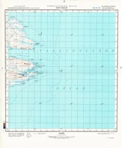 Russische Sowjetische Militär Topographische Karten - FALKLANDINSELN (UK) 1:200 000, Set - Bild 1 von 12