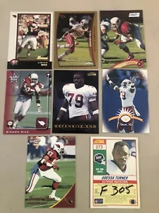 Simeon Rice ๐ Arizona Cardinals Football Cards ๐ 7 Card Lot ๐ F305 - Picture 1 of 10