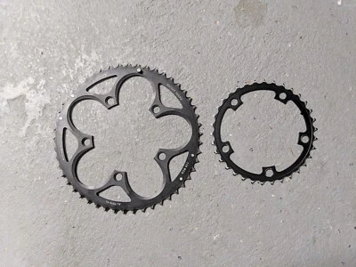 SRAM Powerglide 50t & 34t Chainrings for Road, 10 speed 110 BCD 50/34 - Image 1 of 4