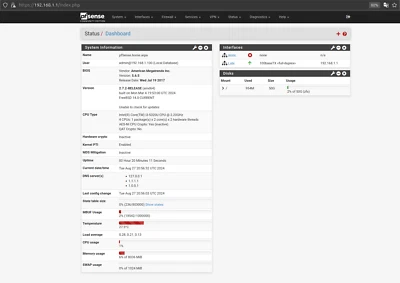 pFsense firewall mini pc Intel i3-5020U Firewall Router 8GB DDR4 , 60GB SSD - Image 1 of 3