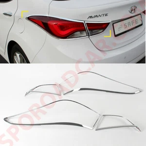 Chrome Rear Tail Lamp Cover Molding Trim for HYUNDAI Elantra MD 2011-2015 K-579 - Picture 1 of 5