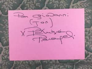 Patricia Pierangeli - Ronin - Il grande blu - Ladri dopo il buio - Autografo 1974 - Foto 1 di 2