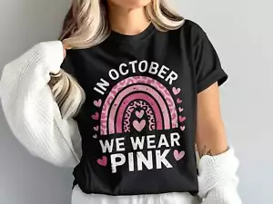 In ottobre indossiamo magliette rosa fantasia cuore arcobaleno - Foto 1 di 60