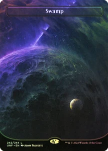 MTG FOIL Swamp 242 Borderless - Unfinity #242 - Imagen 1 de 1