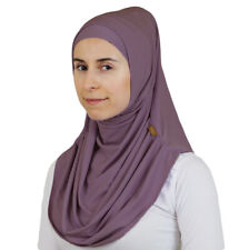 Islamic Turkish Ready Instant Hijab Firdevs Practical Scarf & Bonnet Lavender