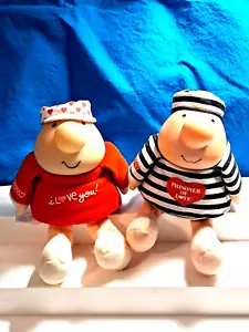 2 ZIGGY Valentine's Day Plush Vintage 1986 "Prisoner of Love" & "I Love You" - Picture 1 of 12