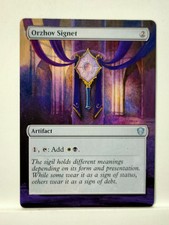 Orzhov Signet Commander 2021 MTG Magic Hand Painted Altered Extended Art