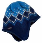 Młodzieżowa Patagonia Niebieska wełniana czapka Jeden rozmiar Stylowa i ciepła czapka