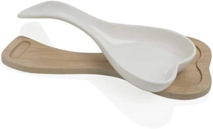 Brandani Portamestolo porcellana con supporto bambu' cod.54613 - Foto 1 di 1