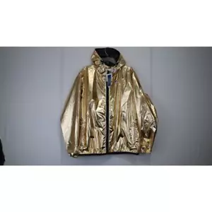 Play Comme Des Garcons Full Zip Jacket K-way in Gold BNWT Large - Picture 1 of 18