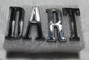 1967/1968 DODGE DART QUARTER PANEL BLOCK LETTER NAMEPLATE EMBLEM - Picture 1 of 7