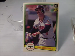 1982 Donruss Baseball #342 - Rick Burleson - California Angels 82-426 - Bild 1 von 2